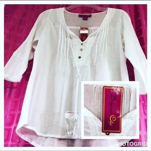 Bohemian Chic NWT Medium cotton blouse